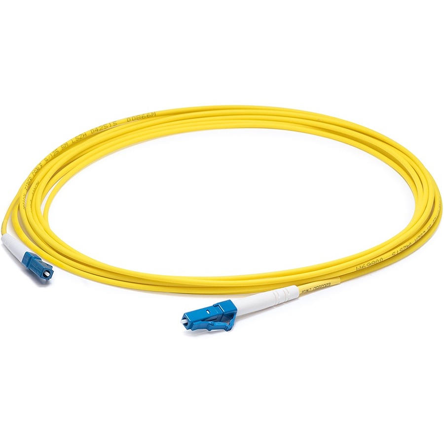 AddOn 43m LC to LC Yellow OS2 Simplex OFNP (Plenum-Rated) SMF Fiber Patch Cable