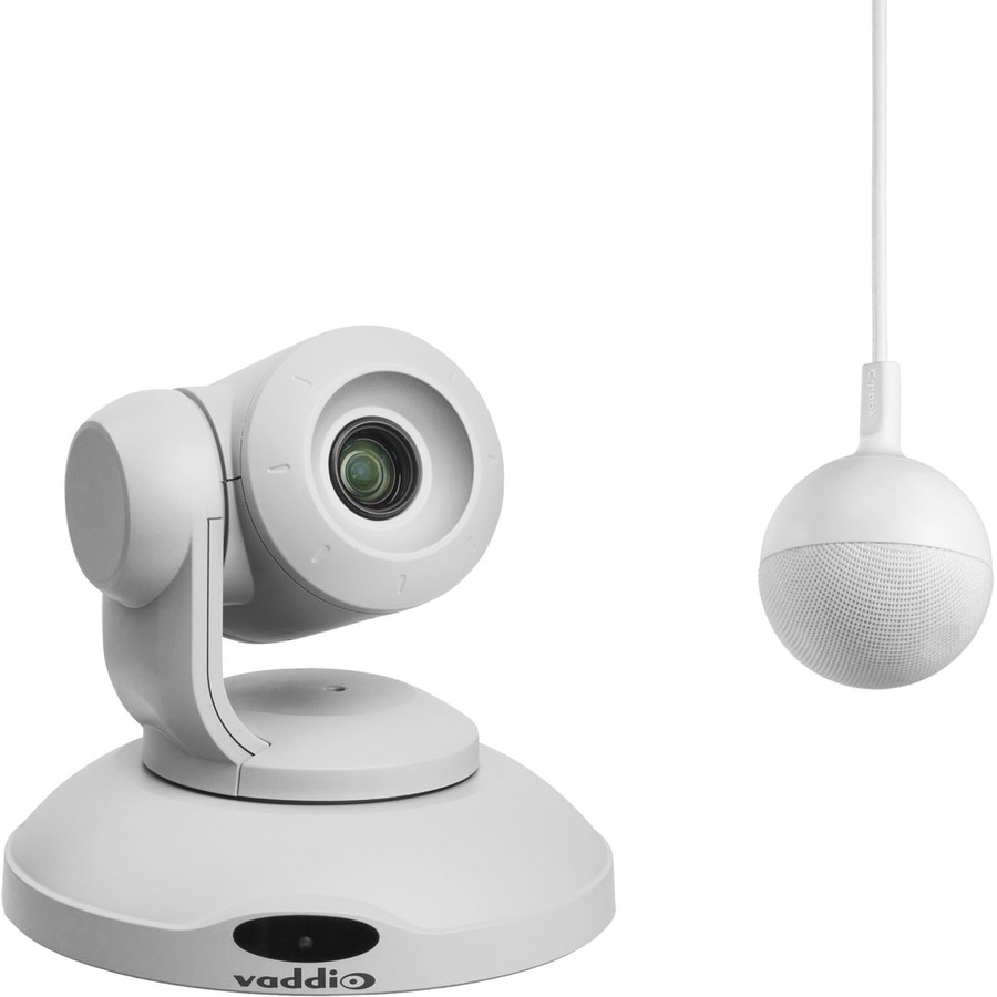 Vaddio ConferenceSHOT AV HD Conference Room System - Includes PTZ Camera and Ceiling Microphone - White