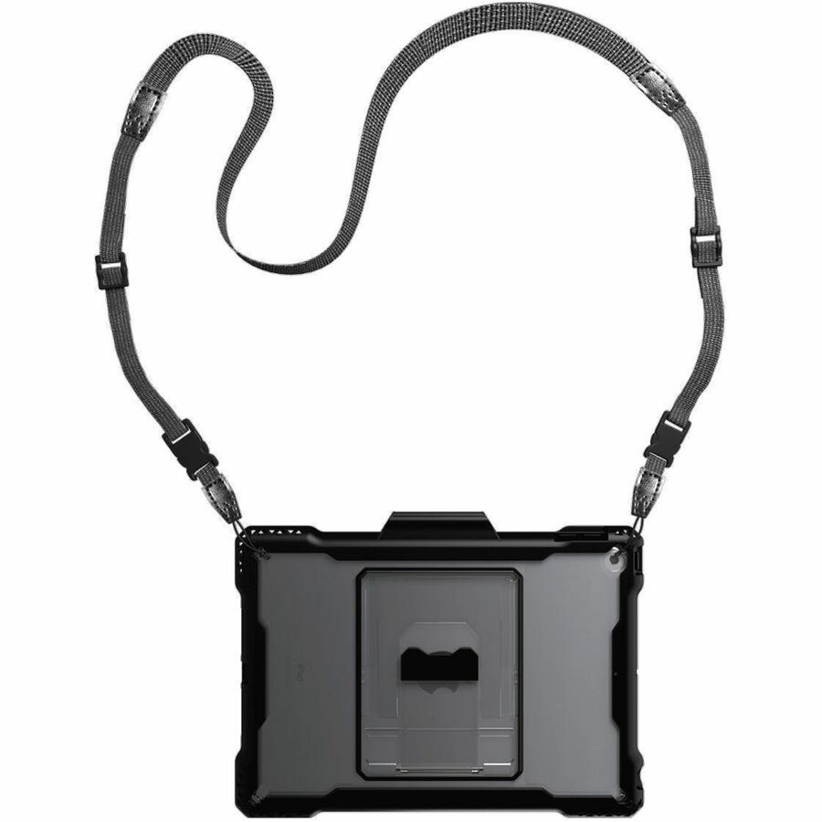 MAXCases Clip-On Shoulder Strap for Shield Extreme-X and -X2 & any tablet Chromebook Case with corner through-holes (Black)