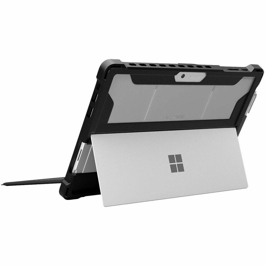 MAXCases Extreme Shell for Microsoft Surface Pro 5/6/7 12.3" Open Kickstand Design (Black)