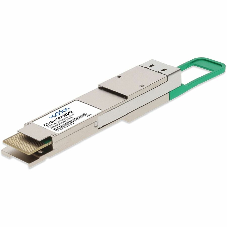 AddOn MSA and TAA 2x100GBase-CWDM4 QSFP28-DD Transceiver (SMF, 1270nm to 1330nm, 2km, CS, DOM)
