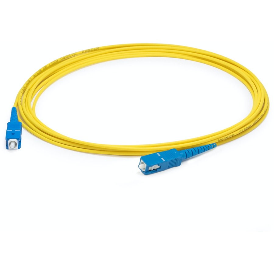 AddOn 73m SC to SC Yellow OS2 Simplex OFNR (Riser-Rated) SMF Fiber Patch Cable