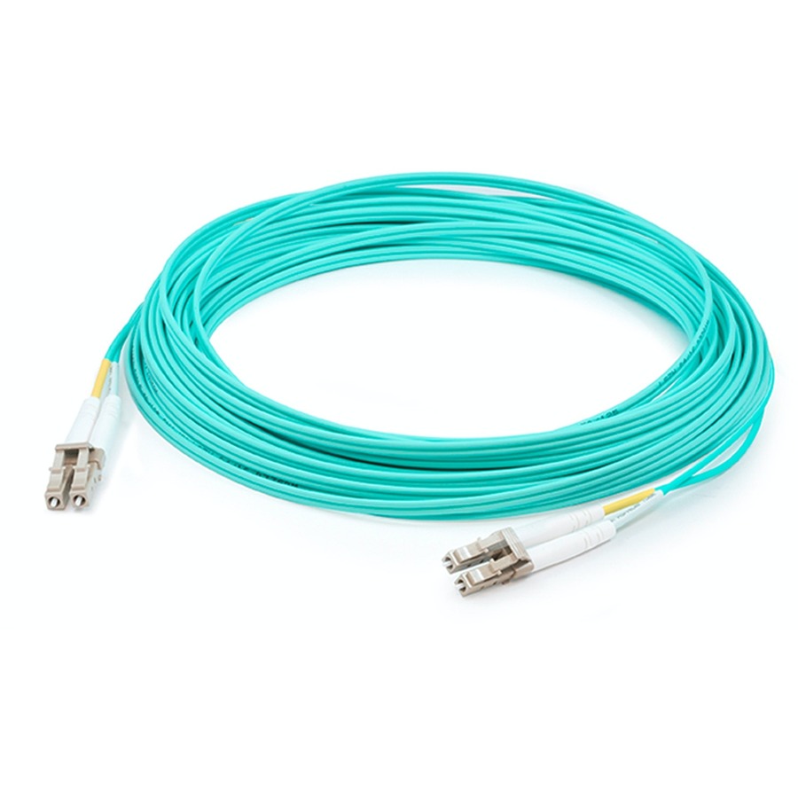 AddOn 83m LC to LC Aqua OM4 Duplex OFNR (Riser-Rated) Fiber Patch Cable