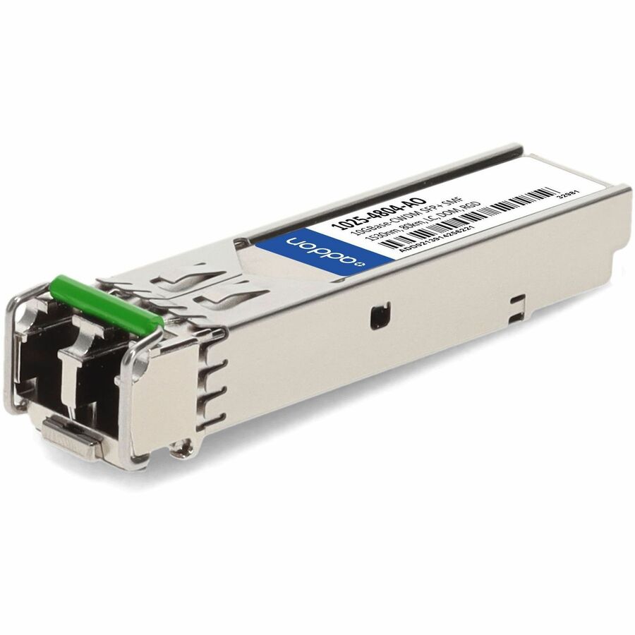 AddOn Optelian® 1025-4804 Compatible TAA 10GBase-CWDM SFP+ Transceiver (SMF, 1530nm, 80km, LC, DOM, -40 to 85C)