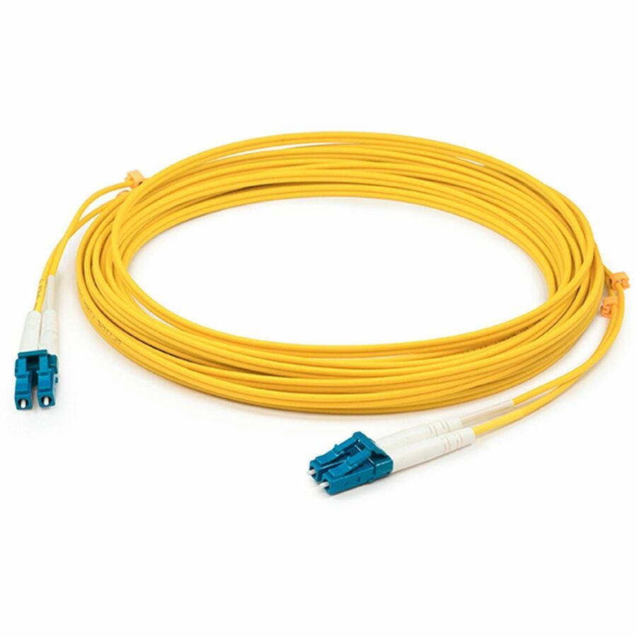 AddOn 83m LC to LC Yellow OS2 Duplex OFNP (Plenum-Rated) SMF (Single Mode) Fiber Patch Cable, 9/125