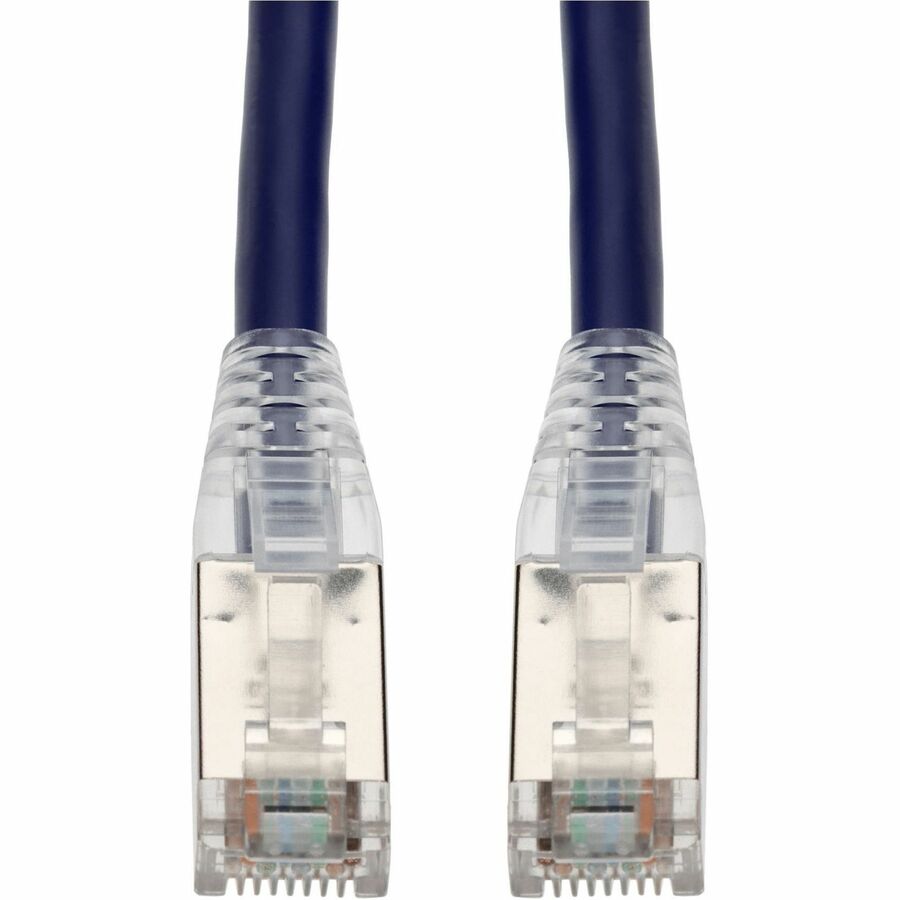 AddOn 10ft Purple CAT6A Shielded PVC Ethernet Cable Snagless Easy Clear Boot TAA RJ-45 M/M CAT 6A