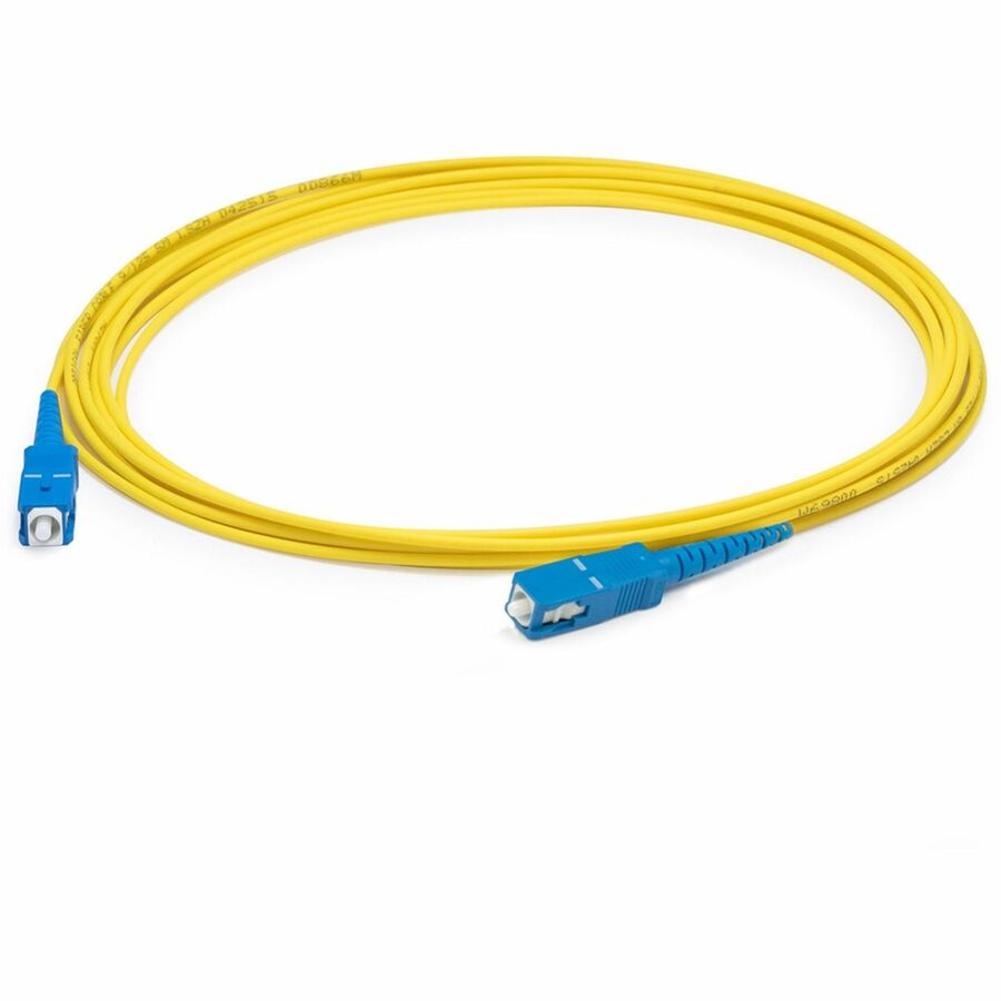 AddOn 75m SC to SC Yellow OS2 Simplex LSZH SMF (Single Mode) Fiber Patch Cable, 9/125