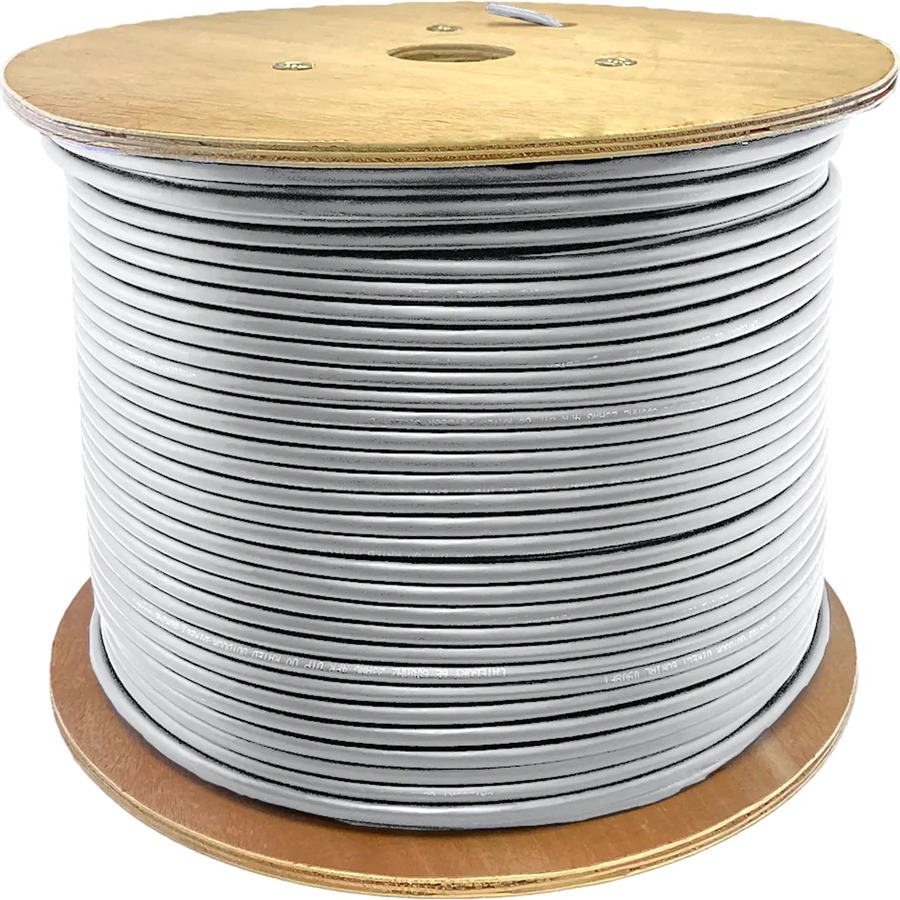 AddOn 1000ft Non-Terminated White CAT 5E Plenum-Rated Bulk Cable