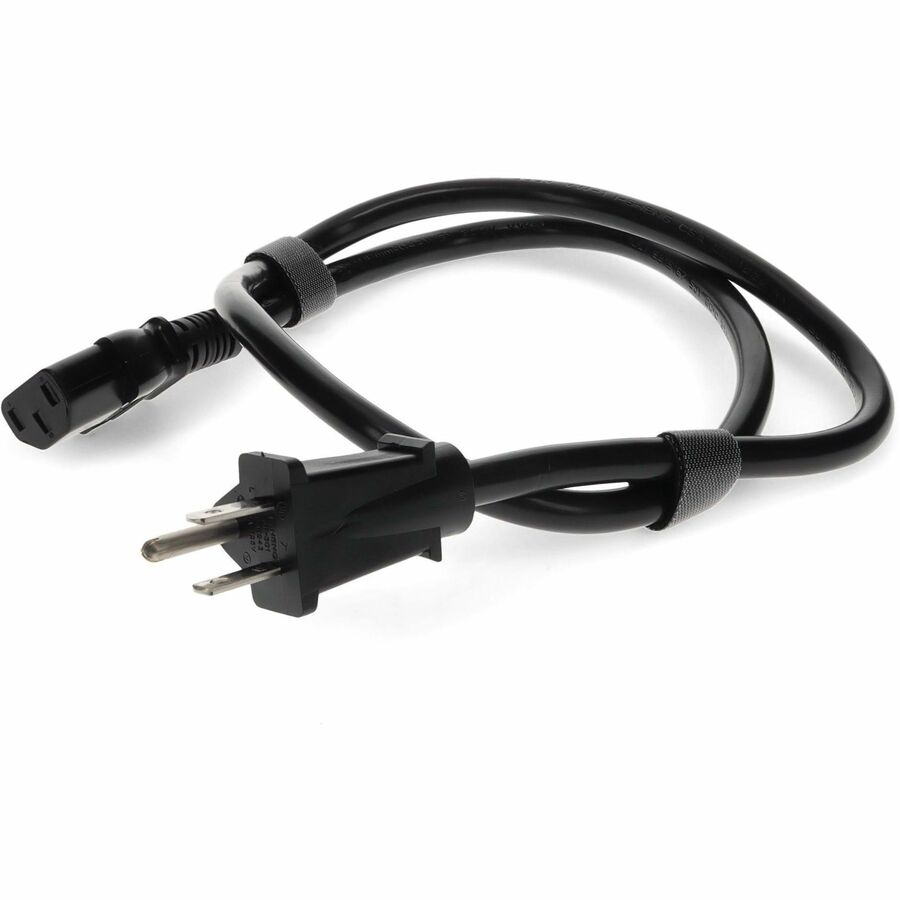 AddOn 6ft NEMA 5-15P Male to C13 Female 14AWG 100-250V at 15A Black Power Cable