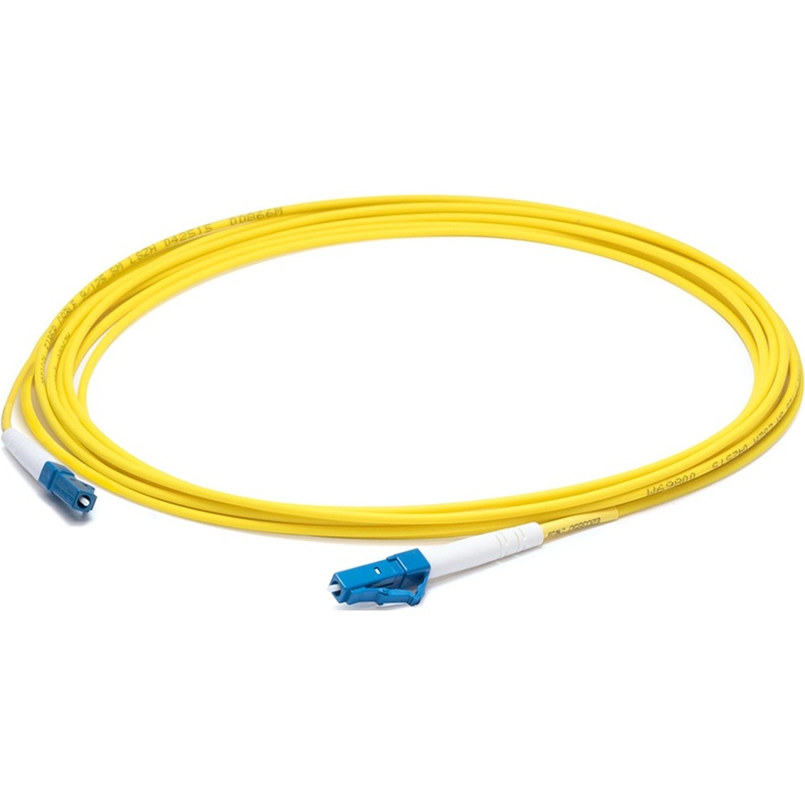 AddOn 24m LC to LC Yellow OS2 Simplex OFNP (Plenum-Rated) SMF Fiber Patch Cable