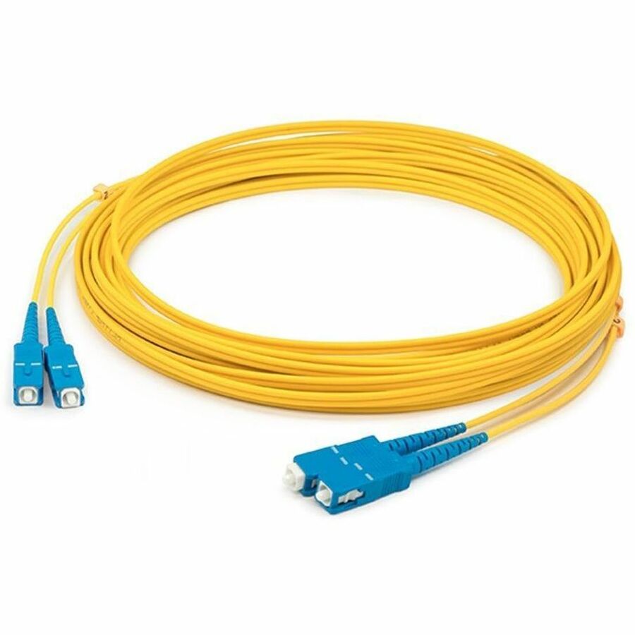 AddOn 6m SC to SC Yellow OS2 Duplex LSZH SMF (Single Mode) Fiber Patch Cable, 9/125