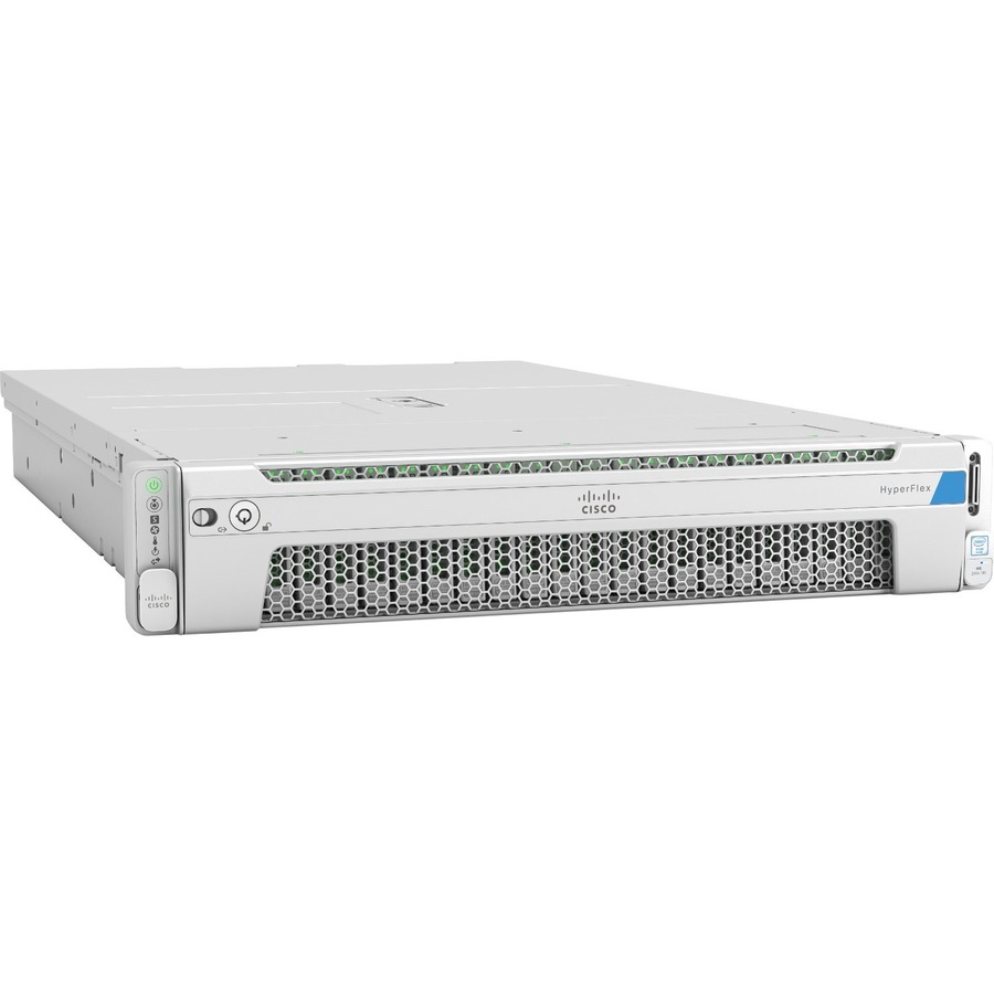 Cisco HyperFlex HX240c M5 2U Rack Server - 2 Xeon Silver 4214R 2.40 GHz - 384 GB RAM - 48 TB HDD - (6 x 8TB) HDD Configuration - 3.68 TB SSD - (1 x 3.2TB, 2 x 240GB) SSD Configuration - 12Gb/s SAS Controller