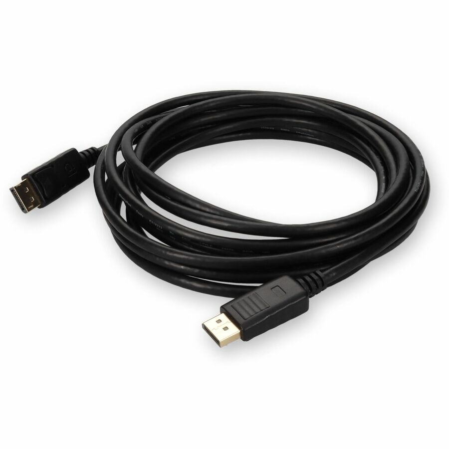 AddOn 15ft DisplayPort 1.2 Male to DisplayPort 1.2 Male Black Cable For Resolution Up to 3840x2160 (4K UHD)