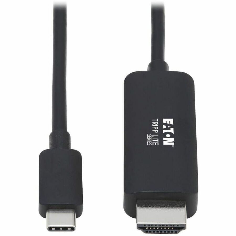 Eaton Tripp Lite Series USB-C to HDMI Adapter Cable (M/M), 4K, 4:4:4, Thunderbolt 3 Compatible, Black, 3 ft. (0.9 m)