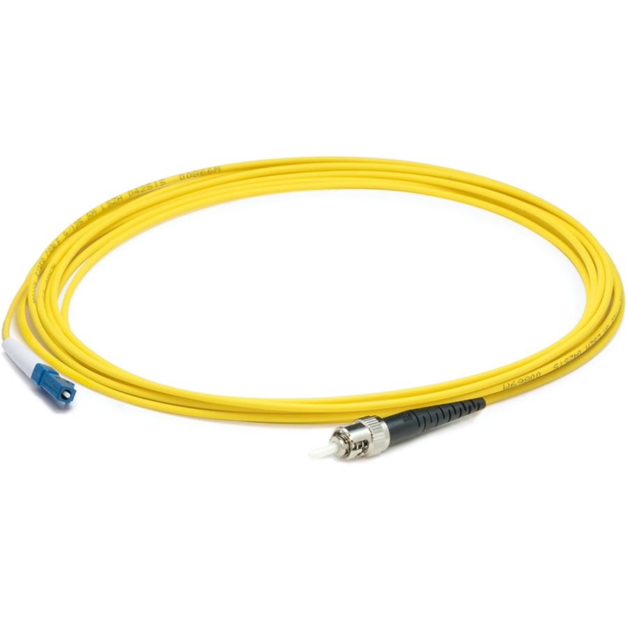 AddOn 14m ST to LC Yellow OS2 Simplex LSZH SMF Fiber Patch Cable