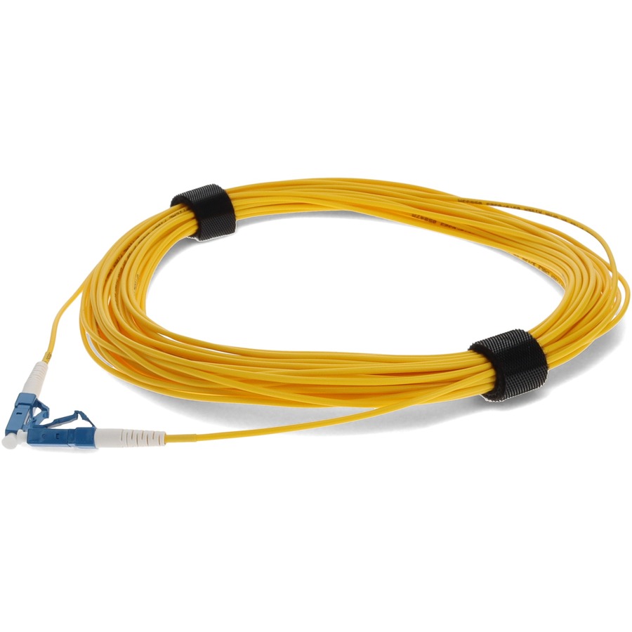 AddOn 27m LC to LC Yellow OS2 Simplex OFNR (Riser-Rated) SMF Fiber Patch Cable