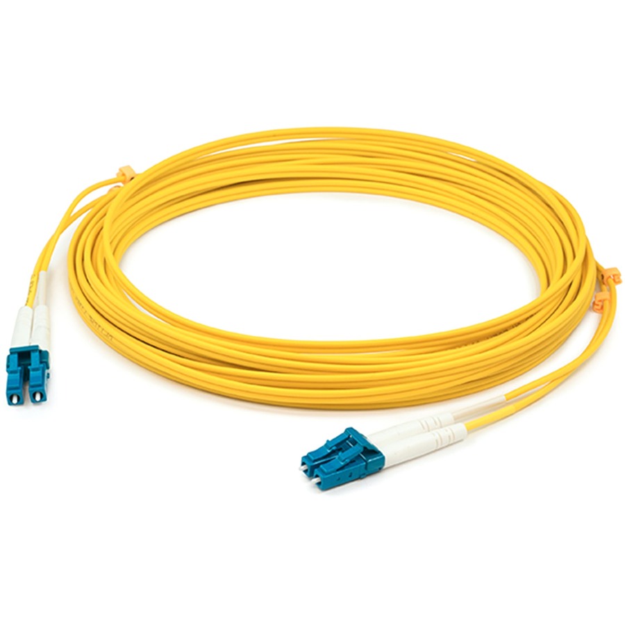 AddOn 59m LC to LC Yellow OS2 Duplex OFNR (Riser-Rated) SMF Fiber Patch Cable