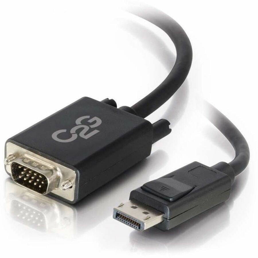 C2G 15ft (4.6m) DisplayPort Male to VGA Male Active Adapter Cable - Black