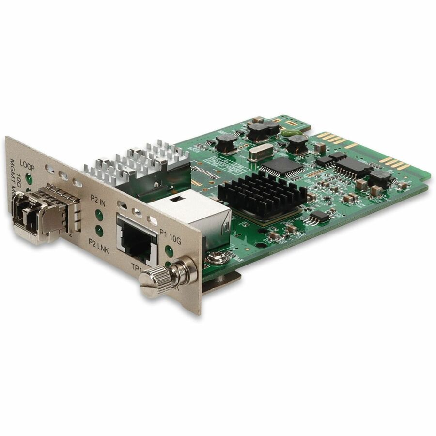 AddOn 10GBase-T RJ-45 to 10GBase-SR(LC) 850nm 300m Standalone Media Converter Card Kit