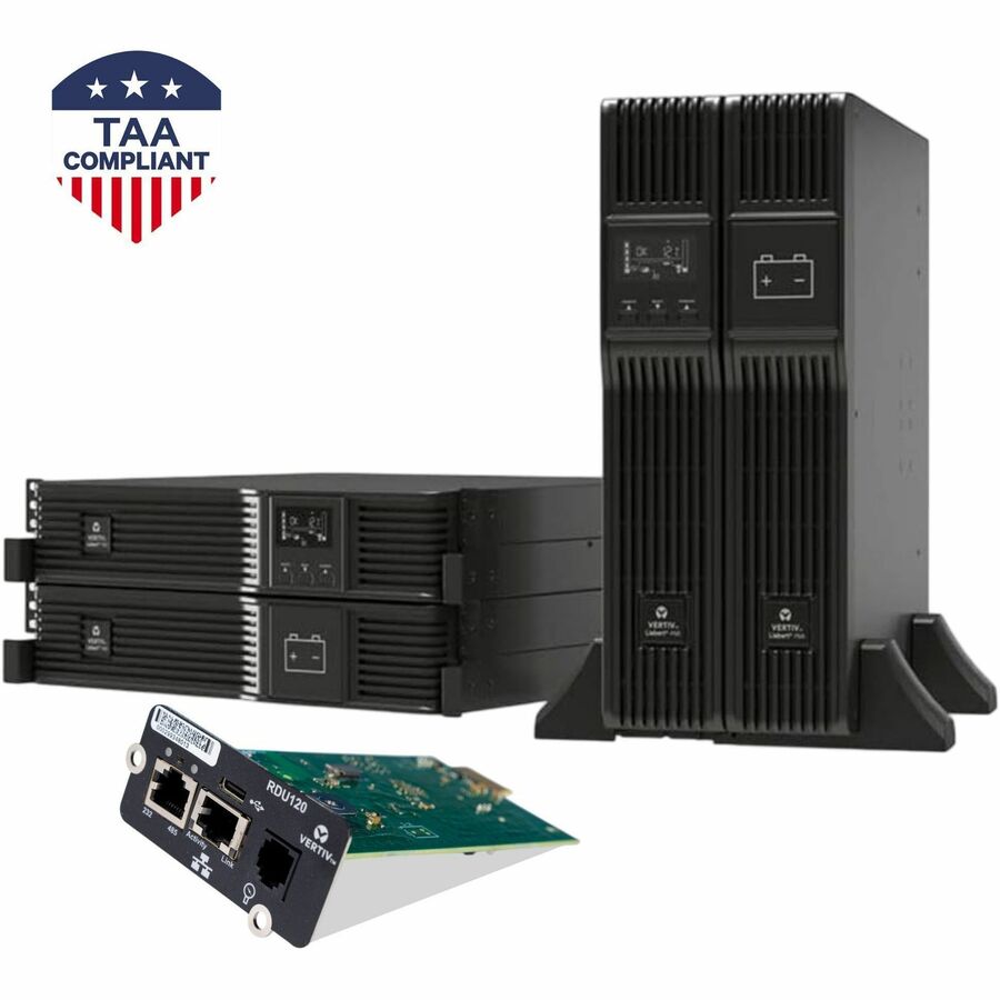 Vertiv Liebert PSI5 UPS 1500VA 1350W TAA AVR Tower/Rack with Network Card