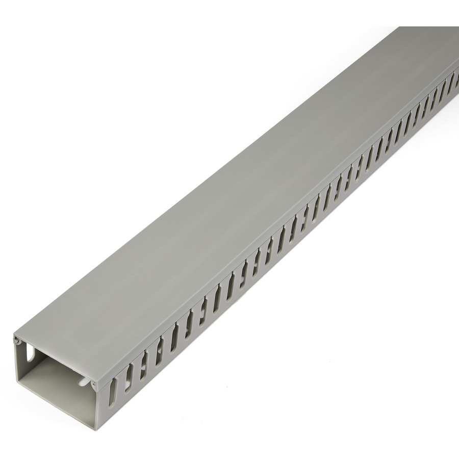 StarTech Cable Management Raceway with Cover 3"(75mm)W x 2"(50mm)H, 6.5ft(2m) length, 3/8"(8mm) Slots, Wall Wire Duct, UL Listed, TAA