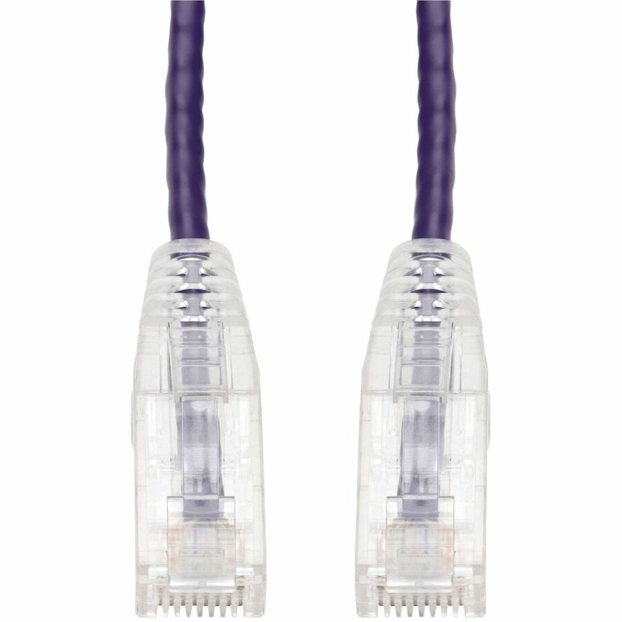 AddOn 10ft Purple CAT6 Slim PVC Ethernet Cable Snagless Clear-Claw RJ-45 M/M CAT 6