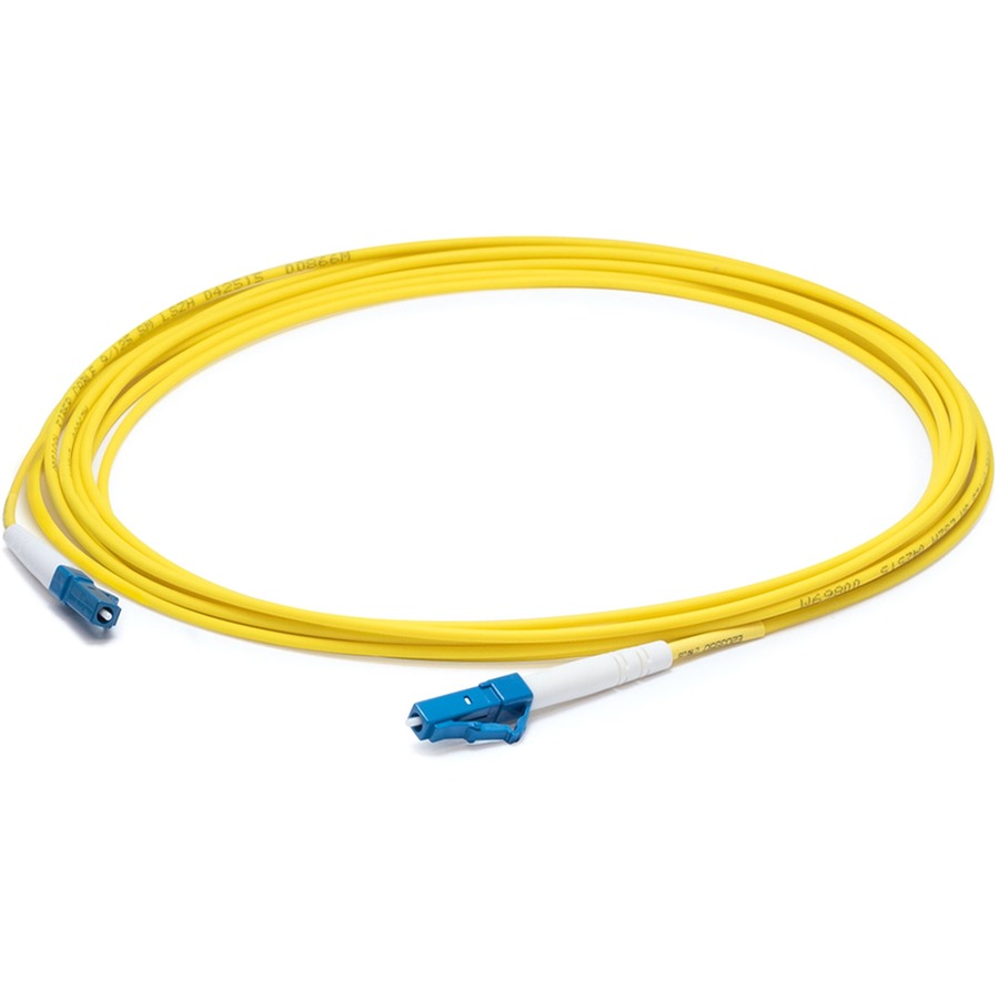 AddOn 62m LC to LC Yellow OS2 Simplex OFNR (Riser-Rated) SMF Fiber Patch Cable
