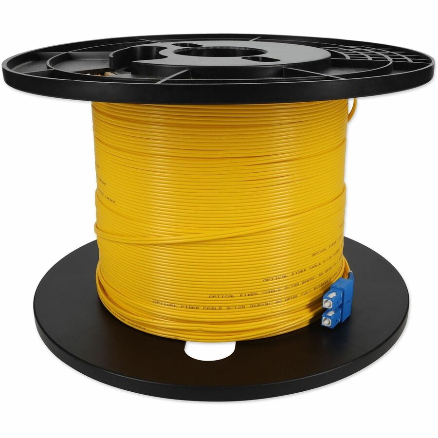 AddOn 58m SC to SC Yellow OS2 Duplex OFNR (Riser-Rated) SMF Fiber Patch Cable