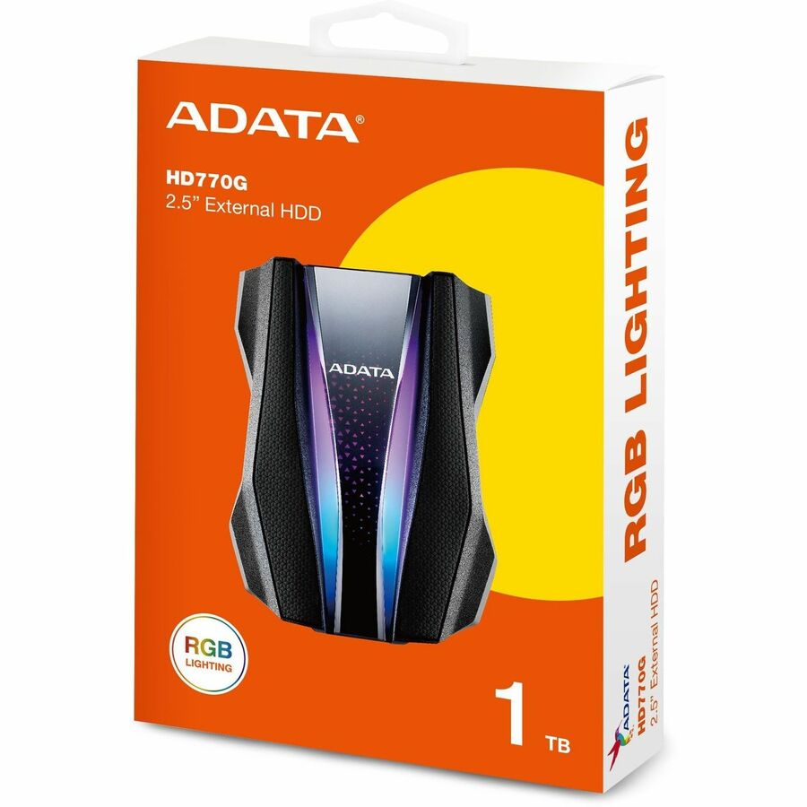 Adata HD770G AHD770G-1TU32G1-CBK 1 TB Hard Drive - External - Black