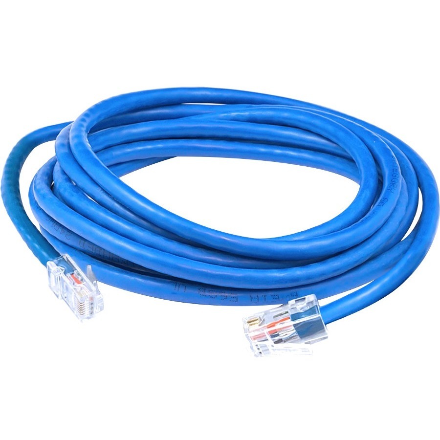 AddOn 2ft Blue CAT 6A Shielded PVC Ethernet Cable Snagless Easy Clear Boot RJ-45 M/M