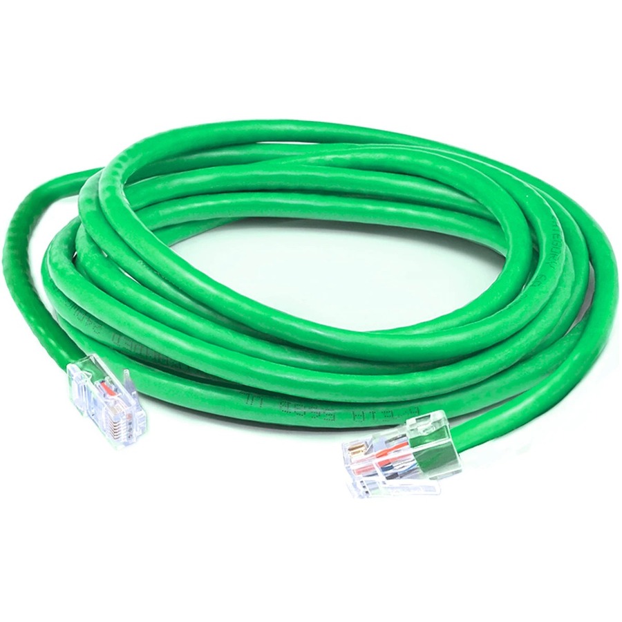 AddOn 2ft Green CAT 6A Shielded PVC Ethernet Cable Snagless Easy Clear Boot RJ-45 M/M