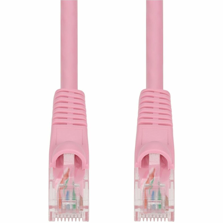 AddOn 15ft Pink CAT6 Riser Ethernet Cable Snagless Bubble Boot RJ-45 M/M CAT 6