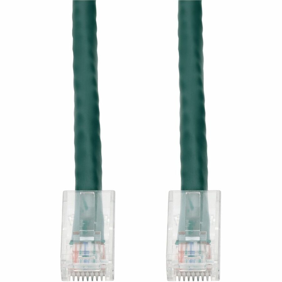AddOn 13in Green CAT6A PVC Ethernet Cable Non-Booted RJ-45 M/M CAT 6A