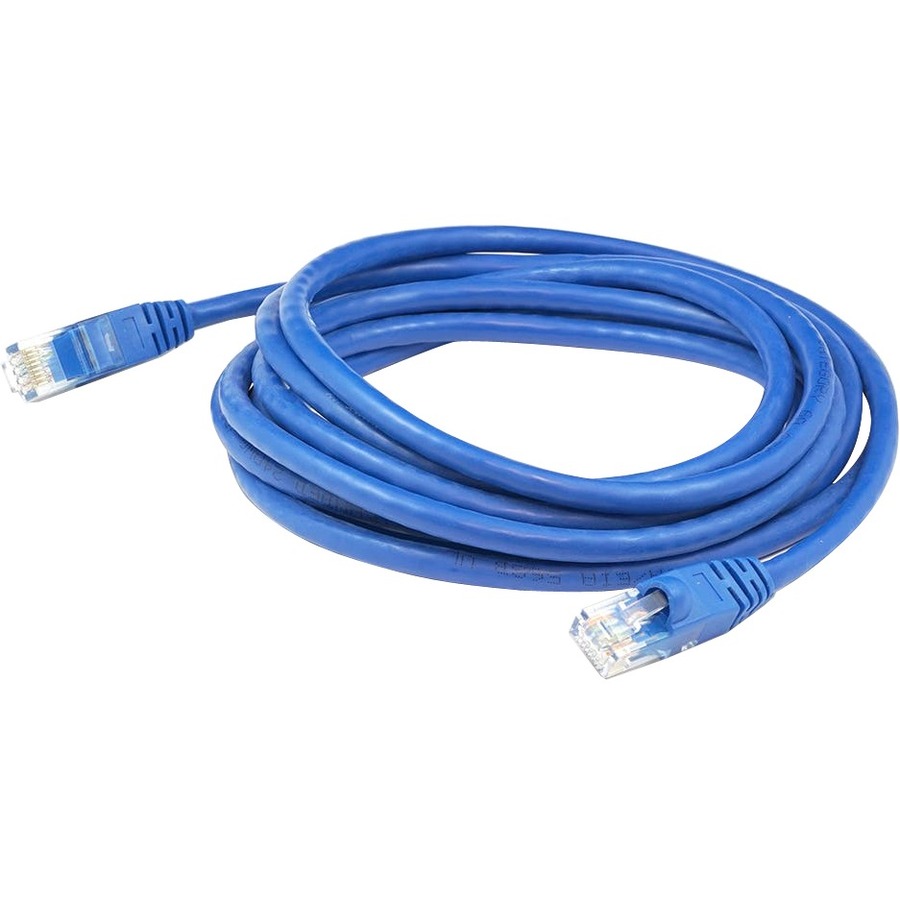 AddOn 5ft Blue CAT 5E PVC Ethernet Cable Snagless Bubble Boot RJ-45 M/M