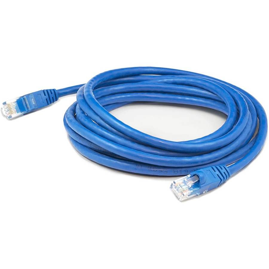 AddOn 5ft Blue CAT 6A Plenum-Rated Ethernet Cable Snagless Bubble Boot RJ-45 M/M 23AWG
