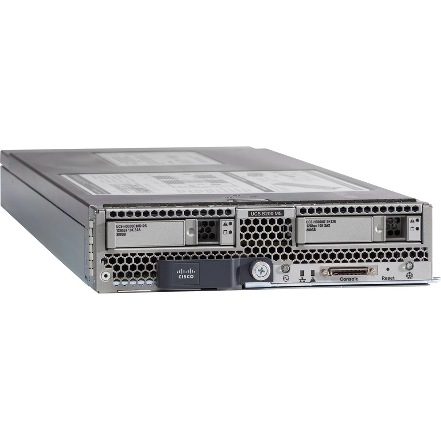 Cisco B200 M5 UCSB-B200M5-RSV1A Blade Server - 2 Xeon 6252 2.10 GHz - 64 GB RAM - 240 GB SSD - (1 x 240GB) SSD Configuration - 12Gb/s SAS Controller