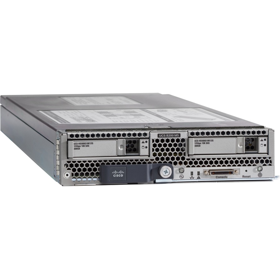 Cisco B200 M5 UCSB-B200M5-RSV1B Blade Server - 2 Xeon 6226R 2.80 GHz - 64 GB RAM - 240 GB SSD - (1 x 240GB) SSD Configuration - 12Gb/s SAS Controller