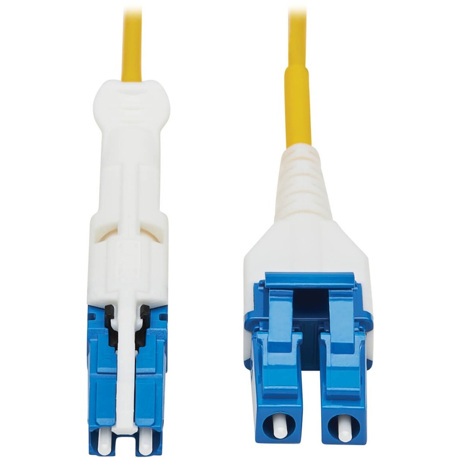 Eaton Tripp Lite Series 400G Duplex Singlemode 9/125 OS2 Fiber Optic Cable (CS-UPC/LC-UPC), Round LSZH Jacket, Yellow, 1 m