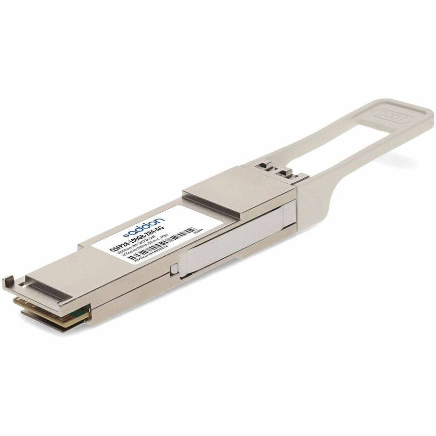 AddOn MSA and TAA 100GBase-ZR4 QSFP28 Transceiver (SMF, 1295nm to 1309nm, 80km, LC, DOM)