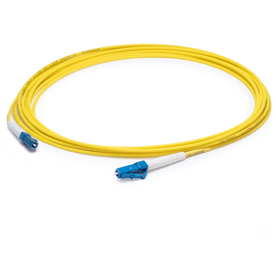 AddOn 66m LC to LC Yellow OS2 Simplex OFNR (Riser-Rated) SMF Fiber Patch Cable