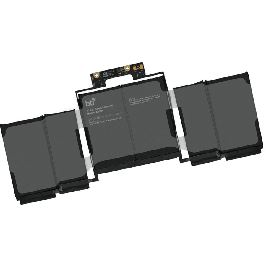 BTI A1964-BTI 11.4V 58WHR LI-ION BATTERY A1964, A2251, MWP72LL/A MACBOOK PRO 13 A1989, A1989 (EMC 3214), A1989 (EMC 3358), A1989 (MID 2018), A1989 (MID 2019), A2251, MR9Q2LL/A, MR9R2LL/A, MR9T2LL/A, MR9U2LL/A, MR9V2LL/A, MV962LL/A, MV972LL/A, MV982LL/A, MV992LL/A, MV9A2LL/A, MACBOOK PRO 13-INCH 2018 MR9Q2LL/A, MR9R2LL/A, MR9T2LL/A, MR9U2LL/A, MR9V2LL/A, MACBOOK PRO 13-INCH 2019 MV962LL/A, MV972LL/A, MV982LL/A, MV992LL/A, MV9A2LL/A