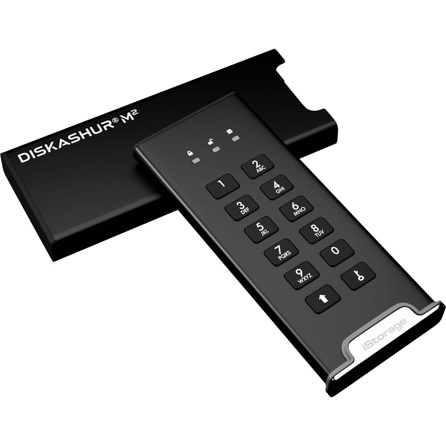 iStorage diskAshur M2 SSD 2 TB | Incorporated Common Criteria EAL 5+ | PIN protected | Dust/Water Resistant | TAA Compliant
