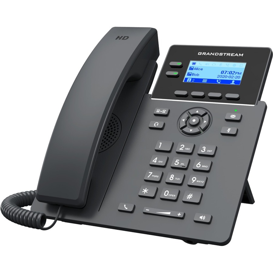 Grandstream GRP2602 IP Phone - Corded - Corded - 5 Multiple Conferencing - Wall Mountable, Desktop