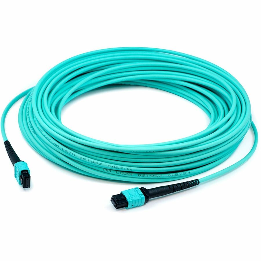 AddOn 5m MPO/UPC to MPO/UPC Aqua OM4 LSZH 12-Strand MMF (Multi Mode) Fiber Patch Cable, 50/125