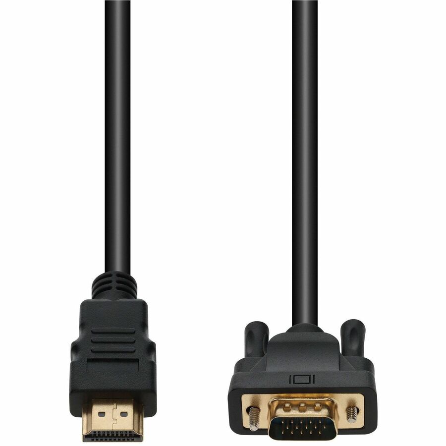 AddOn 3ft HDMI (Male) to VGA (Male) Black Cable, 1080P 60Hz