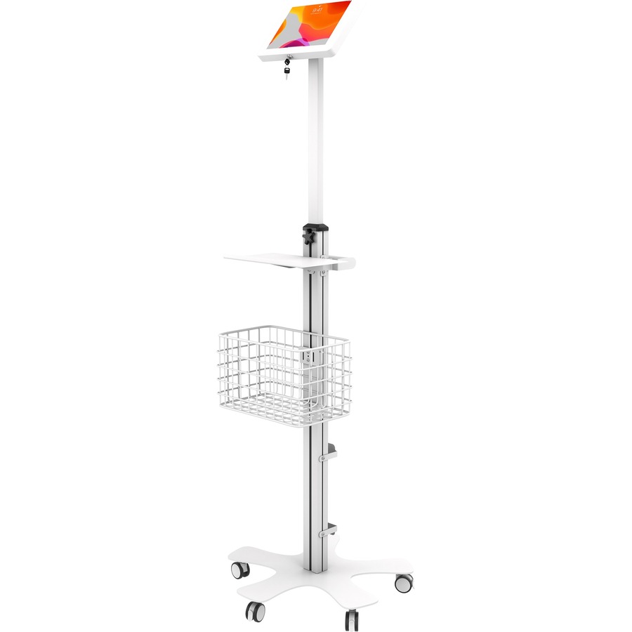 CTA Digital Medical Mobile Floor Stand with Small Enclosure