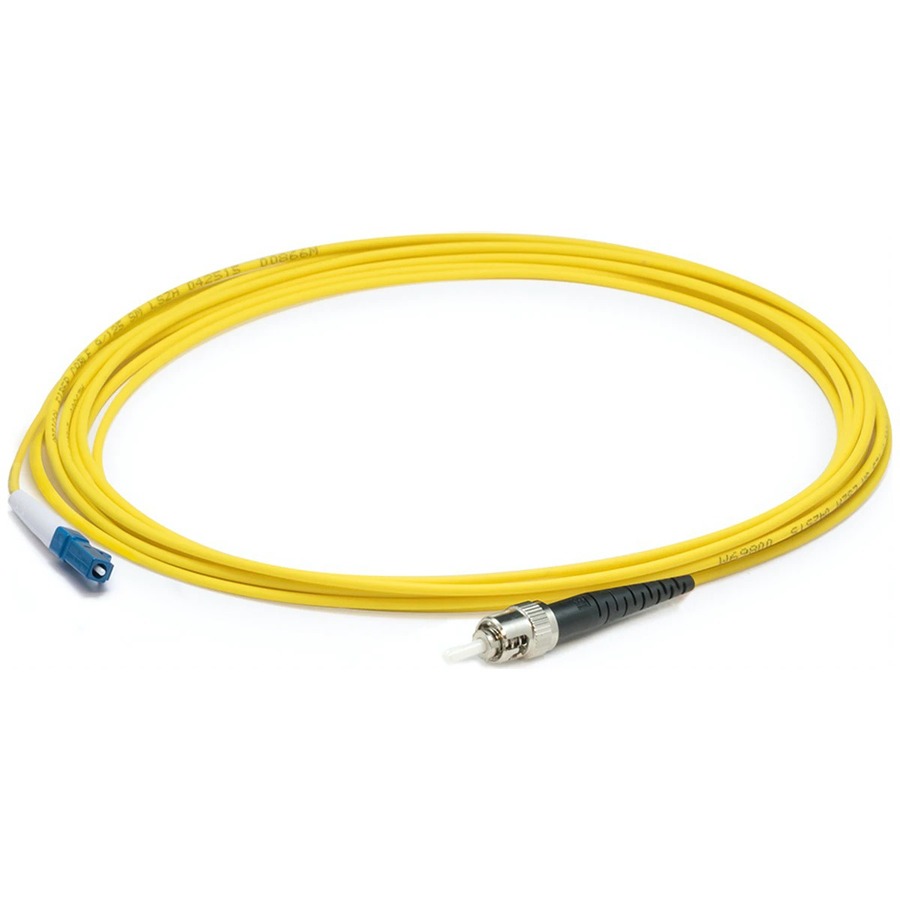 AddOn 84m ST to LC Yellow OS2 Simplex OFNR (Riser-Rated) SMF Fiber Patch Cable