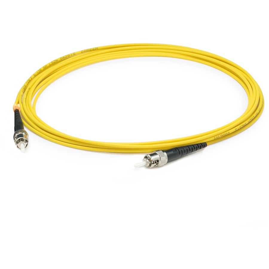 AddOn 37m ST to ST Yellow OS2 Simplex OFNP (Plenum-Rated) SMF Fiber Patch Cable