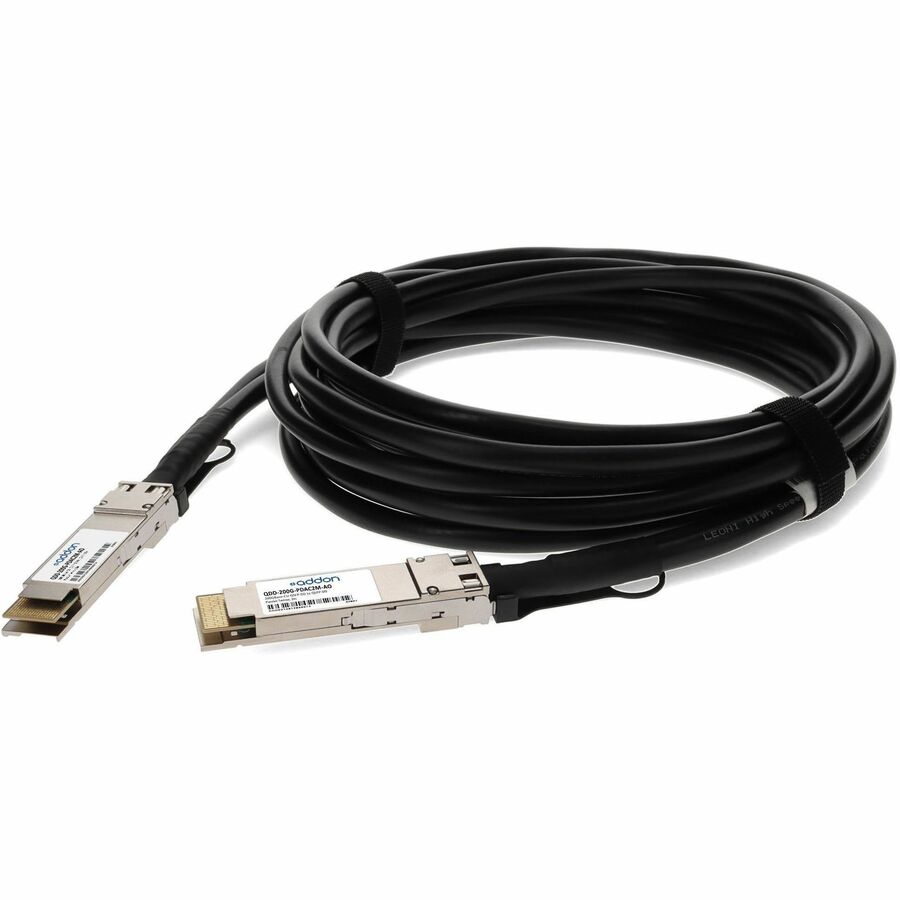 AddOn MSA and TAA Compliant 200GBase-CU QSFP-DD to QSFP-DD Direct Attach Cable (Passive Twinax, 2m)