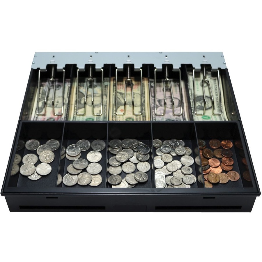 apg® Arlo Series 410 Cash Drawer Replacement Tray | Plastic Molded Till for Cash Register| 5 Bill/ 5 Coin Compartments | KPK-15TA-A20-BX |